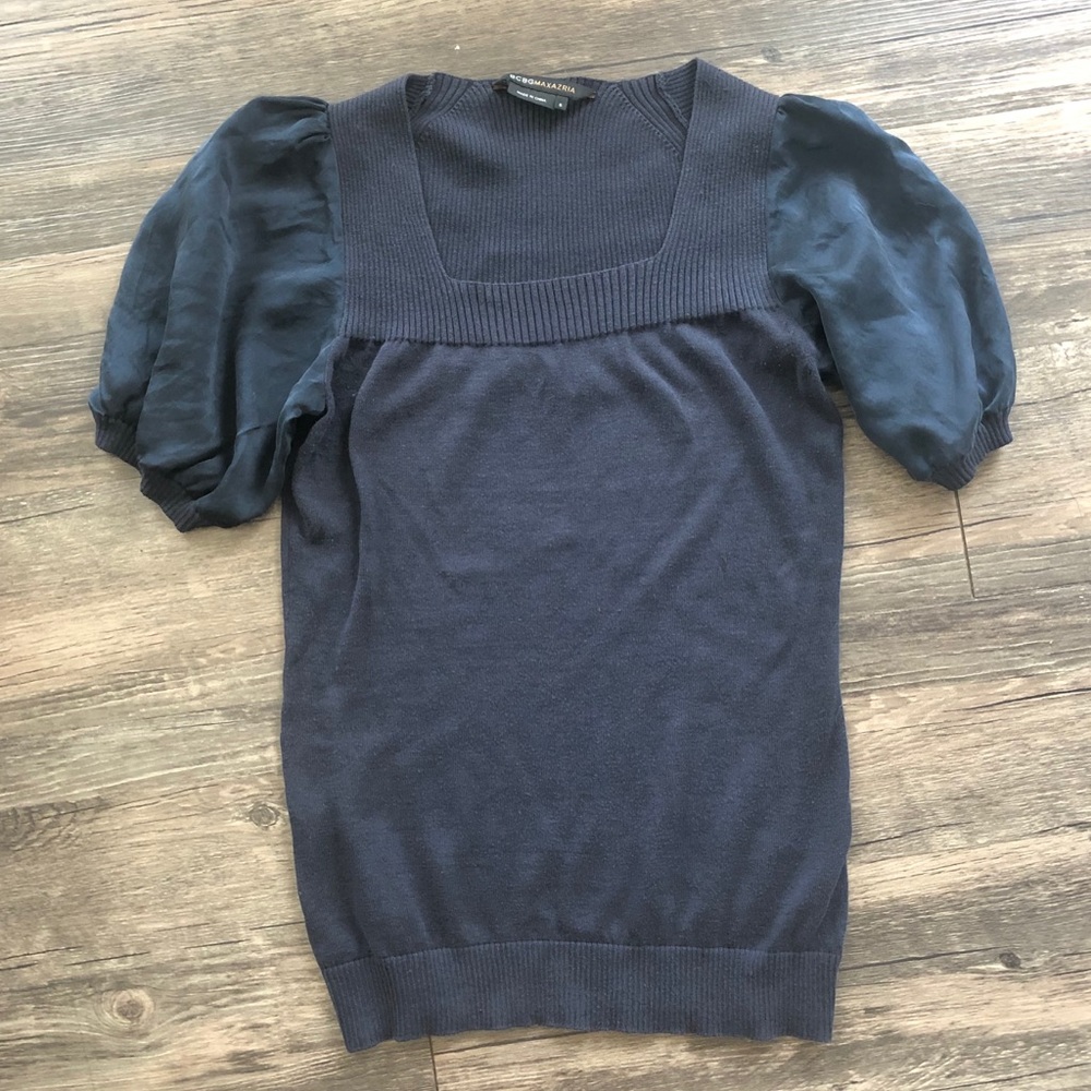 BCBG Blue Sweater Sz Small